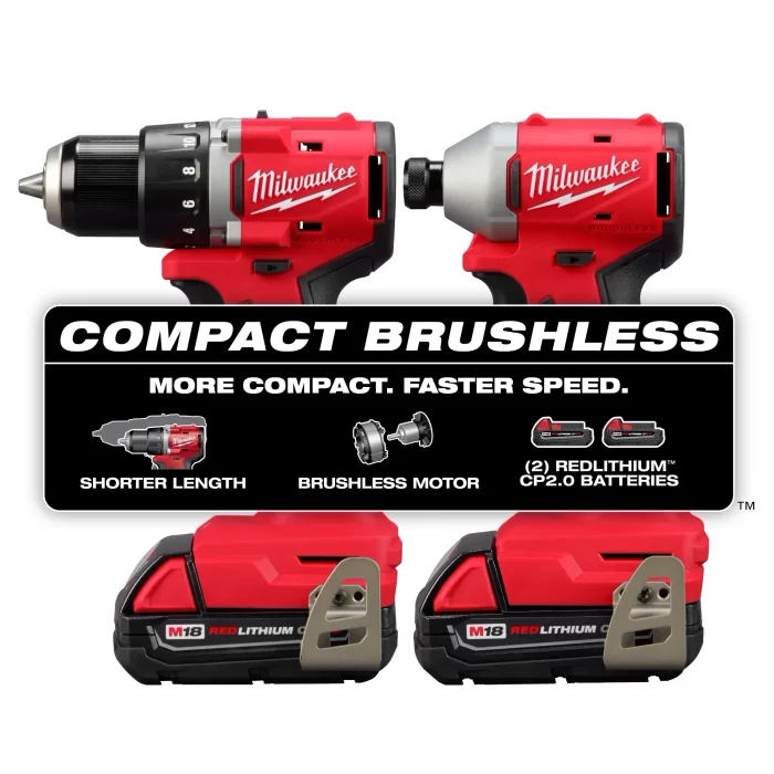 3692-22CT  KIT COMBINADO IMPACTO/TALADRO MILWAUKEE - Imagen 2