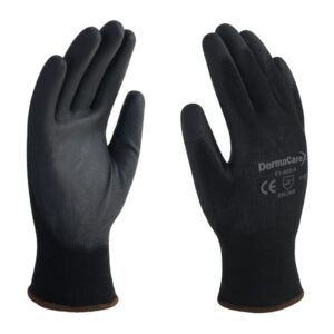 51-600 GUANTE POLIESTER NEGRO C/PAL POLIU